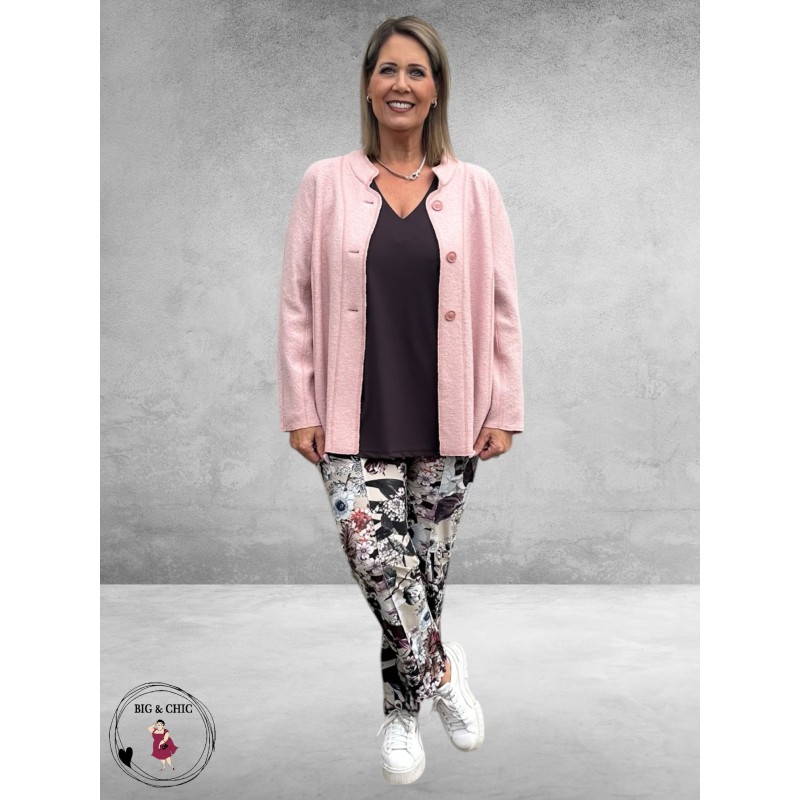 NOEN Jas Lichtroze Wolmix Kort