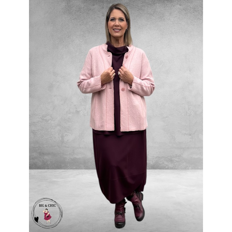 NOEN Jas Lichtroze Wolmix Kort