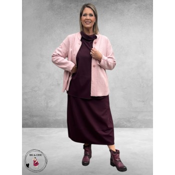 NOEN Jas Lichtroze Wolmix Kort