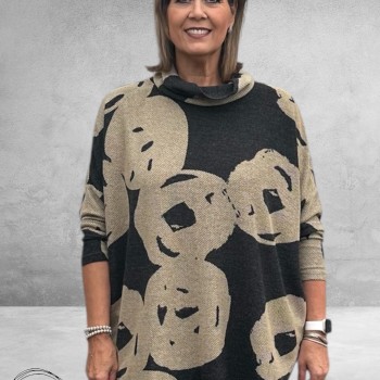 NOEN Trui  Zwart/Beige 