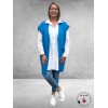 NO.1 BY OX Cardigan Mouwloos Clear Blue