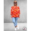 No.1 By Ox Blouse Summer Orange Vlinders