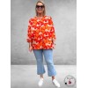No.1 By Ox Blouse Summer Orange Vlinders