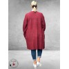 NO.1 BY OX Cardigan Long Ballonmouw Syrah Red