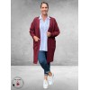 NO.1 BY OX Cardigan Long Ballonmouw Syrah Red