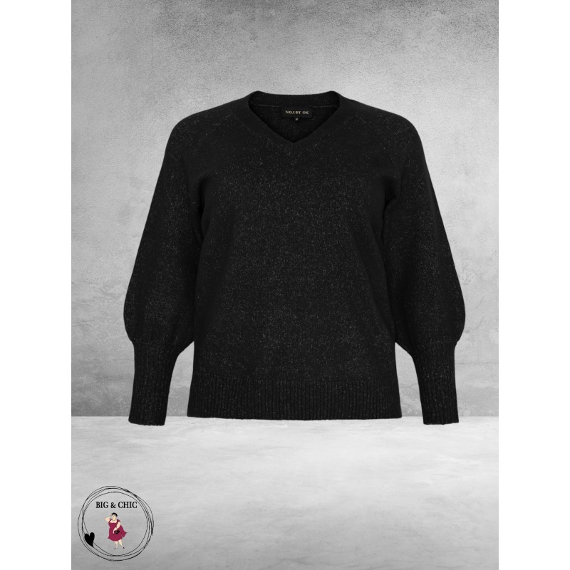 NO.1 BY OX Trui V-Hals Black