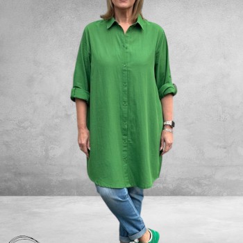 No.1 by OX Longblouse – Tijdloze Klassieker Mint Groen