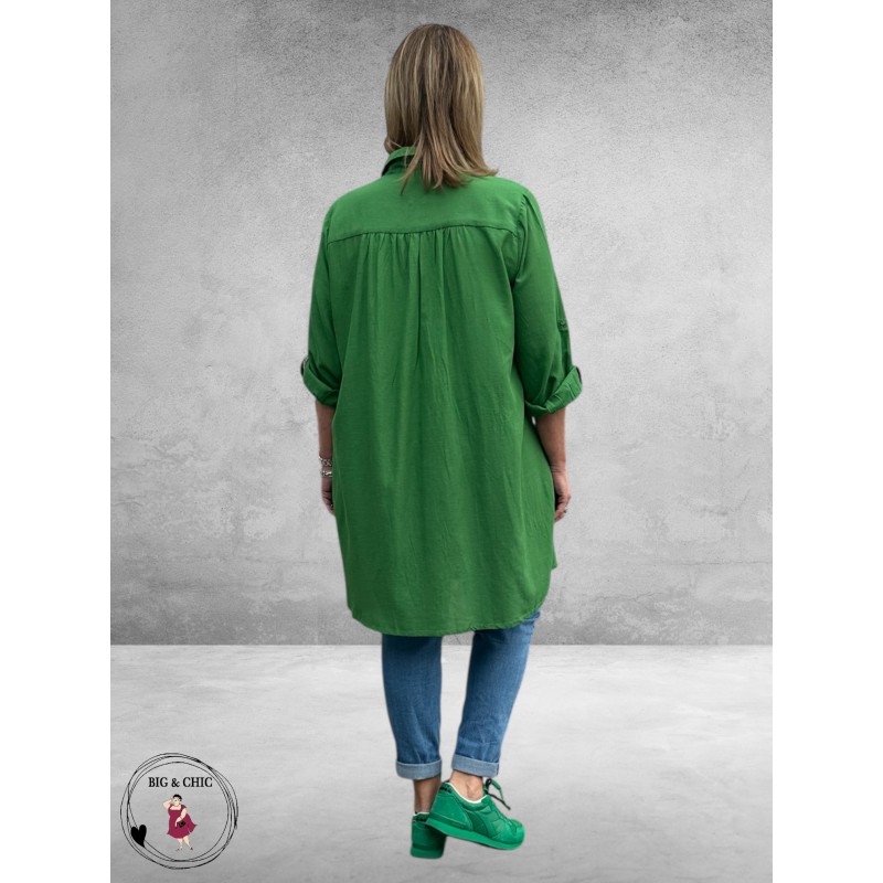 No.1 by OX Longblouse – Tijdloze Klassieker Mint Groen