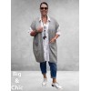 NO.1 BY OX Cardigan Mouwloos Clear Blue