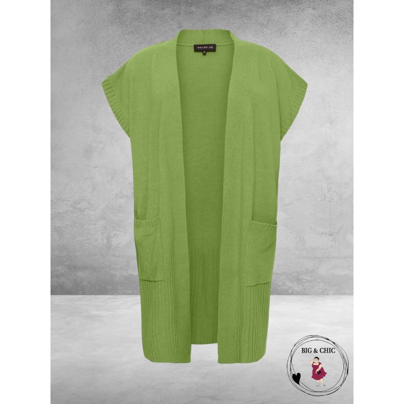 NO.1 BY OX Cardigan Mouwloos MERMAID ZWART