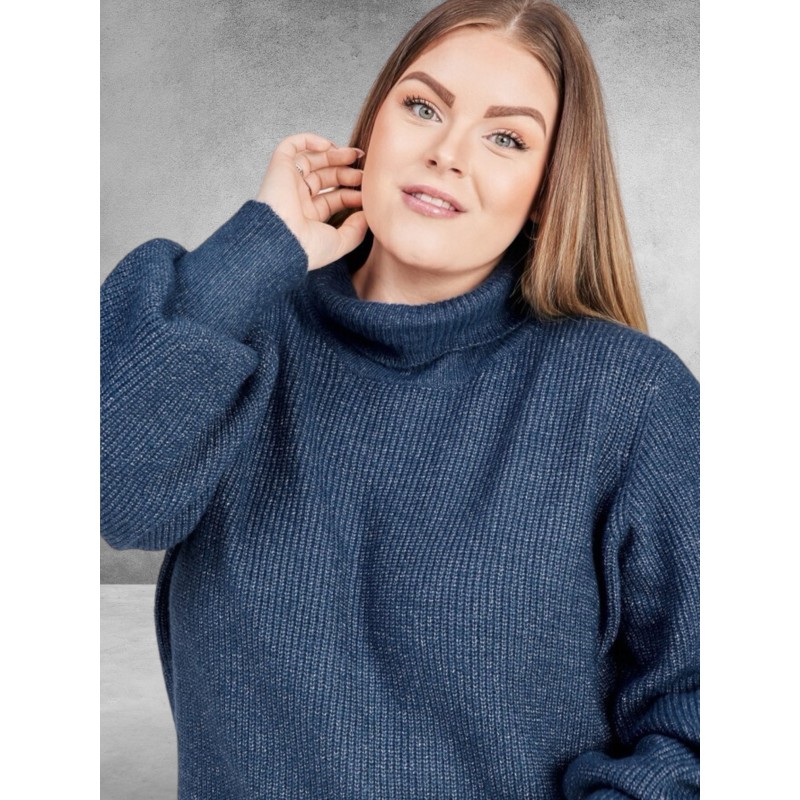 No.1 By OX Gebreide Tuniek Jurk Zwart