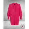 NO.1 BY OX Cardigan Long Ballonmouw  Magenta Pink