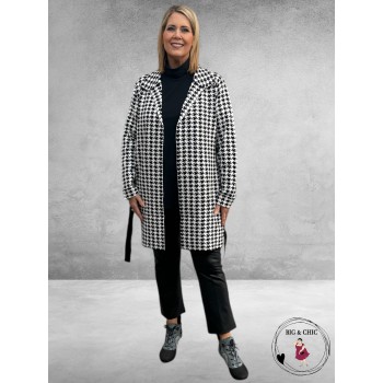 NO.1 BY OX Cardigan Lang Pepita