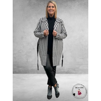 NO.1 BY OX Cardigan Lang Pepita