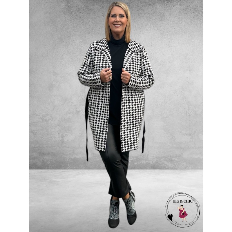 NO.1 BY OX Cardigan Lang Pepita