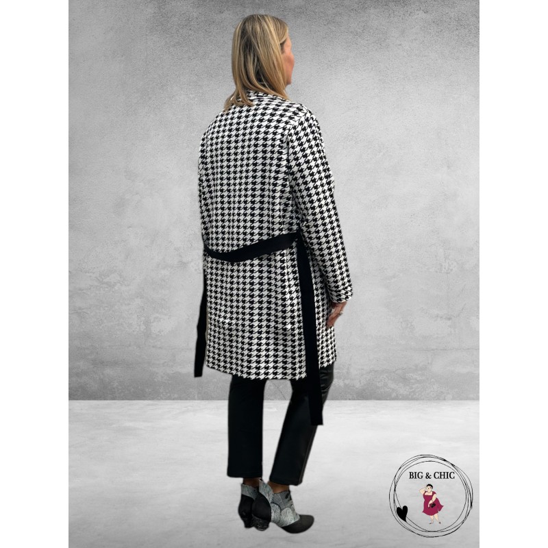 NO.1 BY OX Cardigan Lang Pepita