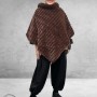 BG Poncho Fake Fur Bruin