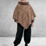 BG Poncho Fake Fur Beige