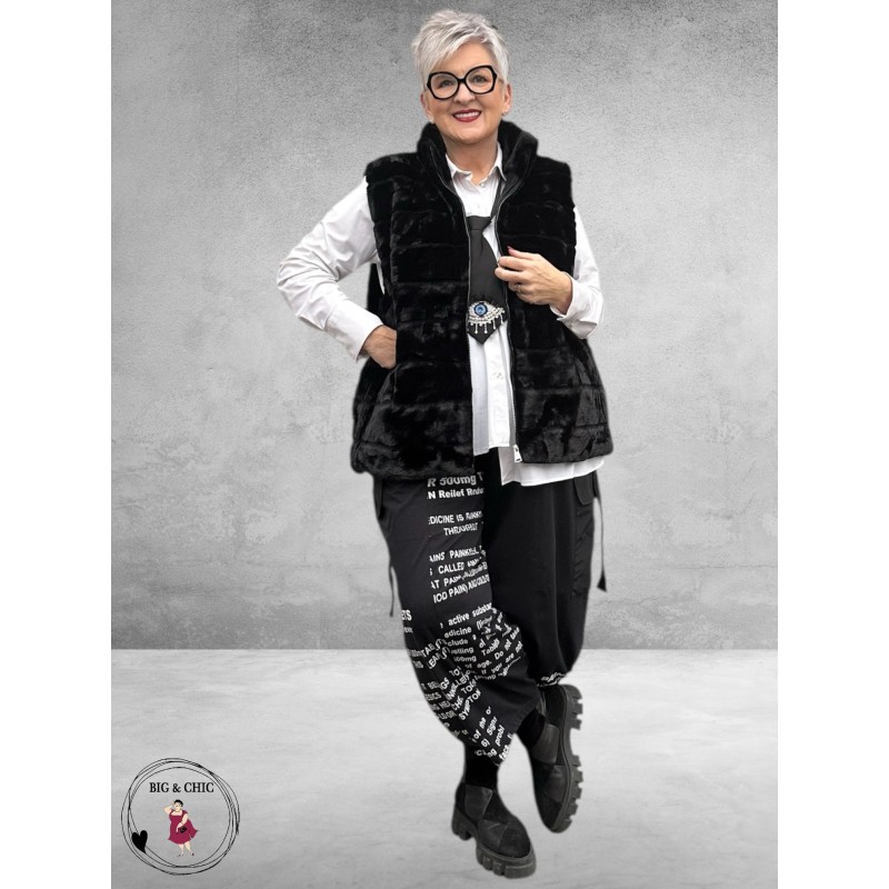 BG Gilet Faux Fur Zwart