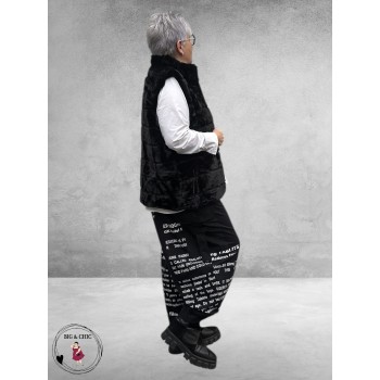 BG Gilet Faux Fur Zwart