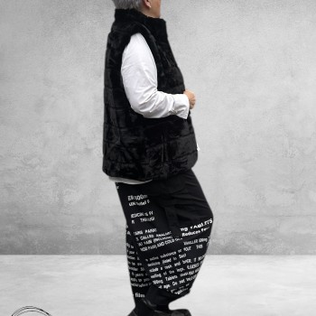 BG Gilet Faux Fur Zwart