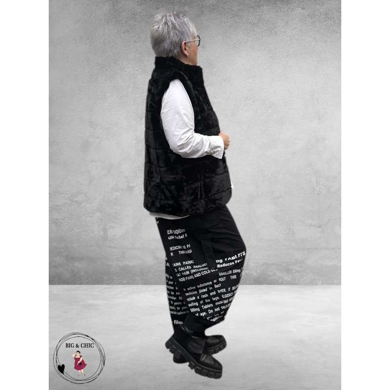 BG Gilet Faux Fur Zwart