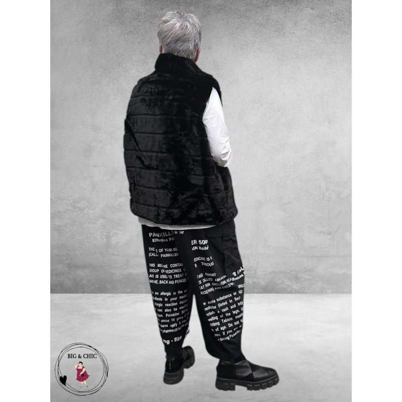 BG Gilet Faux Fur Zwart