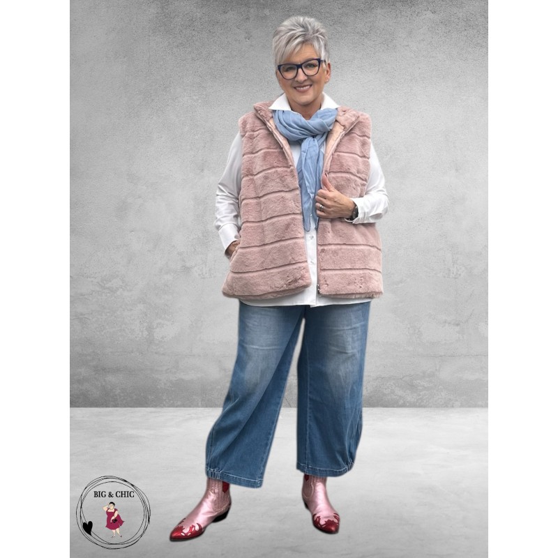 BG Gilet Faux Fur Roze