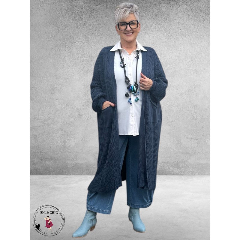 NEW COLLECTION Vest Gebreid Jeans Blauw