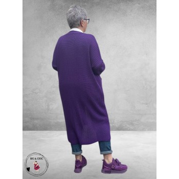 NEW COLLECTION Vest Gebreid Paars