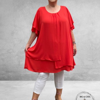 Only-M Tuniek Crepon GALA Corallo