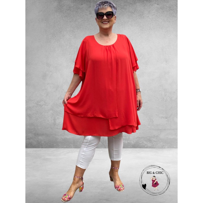 Only-M Tuniek Crepon GALA Corallo