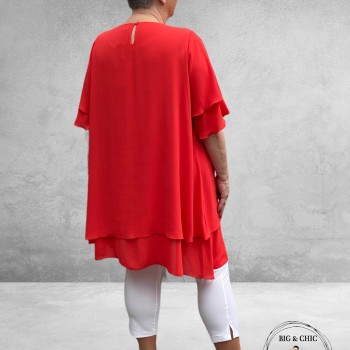 Only-M Tuniek Crepon GALA Corallo