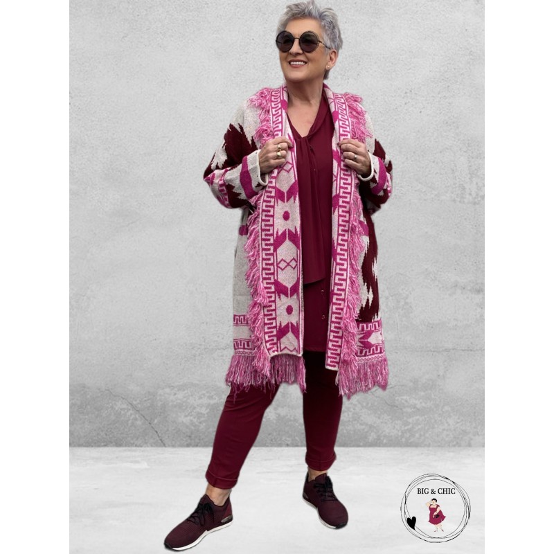 Only-M Travel Pantalon 036 Sporty STRAK BORDEAUX