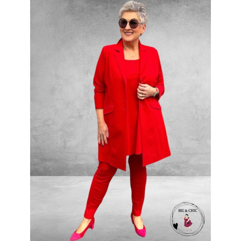 Only-M Travel Pantalon 036 Strak ROSSO AMORE