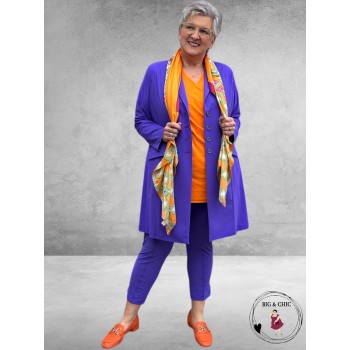 Only-M Travel Pantalon Enkel Broek  Met Splitje  VIOLETTA