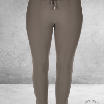 Only-M Travel Pantalon Enkel Broek  Met Splitje TAUPE