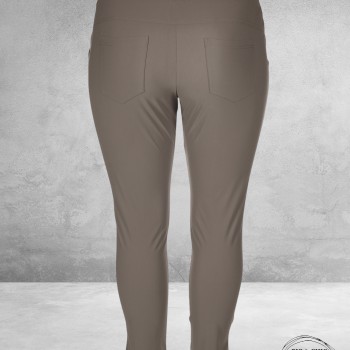 Only-M Travel Pantalon Enkel Broek  Met Splitje TAUPE