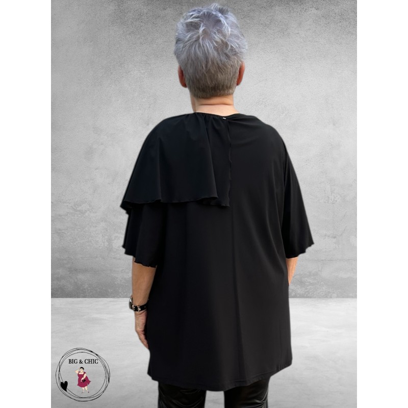 Only-m Tuniek Travel Overslag Zwart