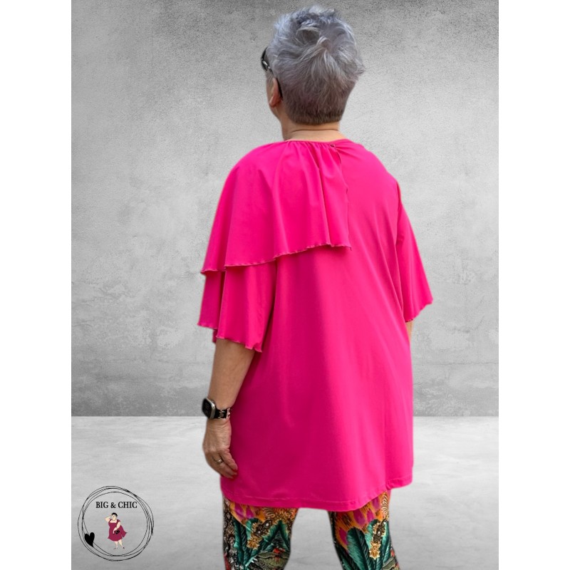 Only-m Tuniek Travel Overslag Pink