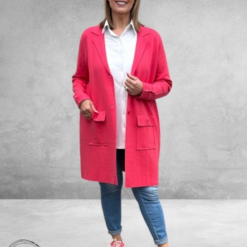 Only-M Blazer-Vest Gebreid Fragola