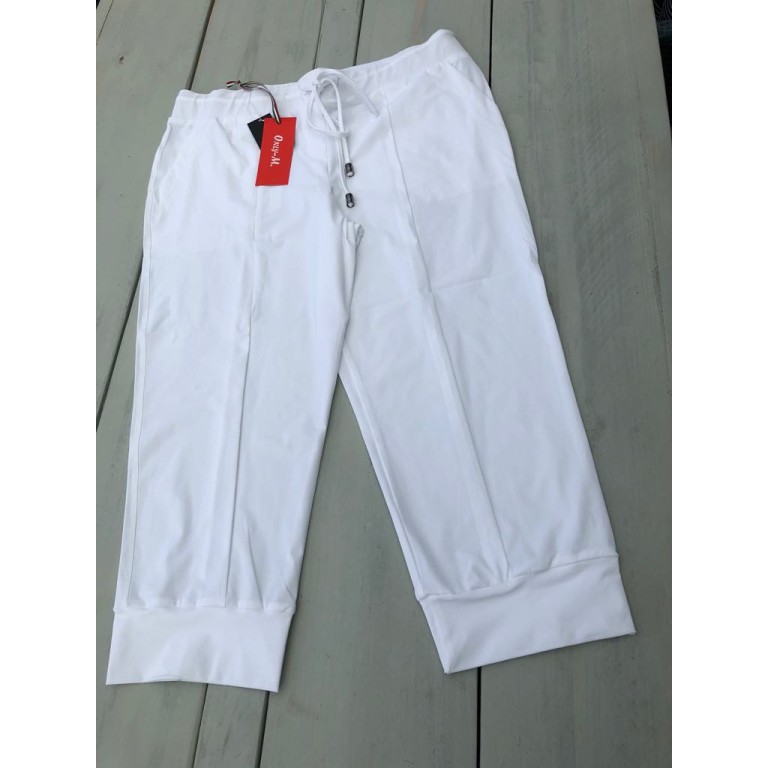 Only-M Capri Broek Aqua Travel Maat 42