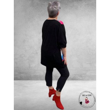 Only-M Travel Pantalon Enkel Broek  Met Splitje  Zwart