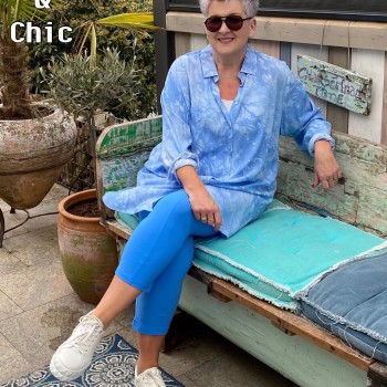 Only-M Travel Pantalon Enkel Broek  Met Splitje  LAVANDA