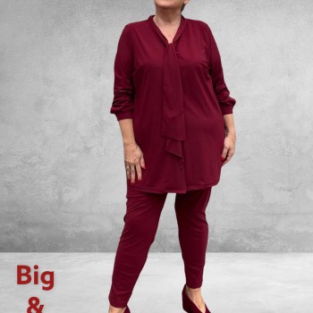 Only-M Travel Pantalon-Broek  Bordeaux 