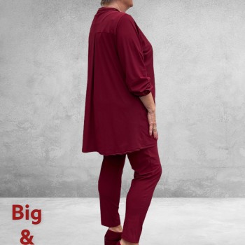 Only-M Travel Pantalon-Broek  Bordeaux 