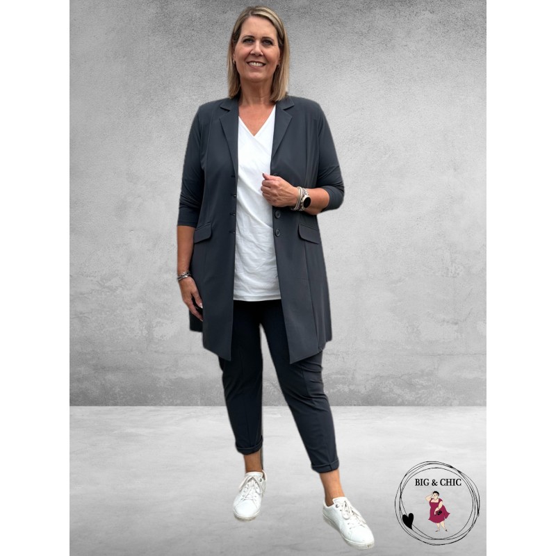 Only-M Travel Pantalon  STRAK 036 GRIGIO SCURO