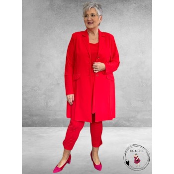 Only-M Travel Pantalon Enkel Broek  Met Splitje CORALLO