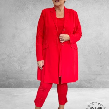 Only-M Travel Pantalon Enkel Broek  Met Splitje CORALLO