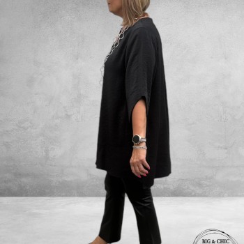 ONLY-M Pantalon Leerlook PELLE FLAIR Zwart  